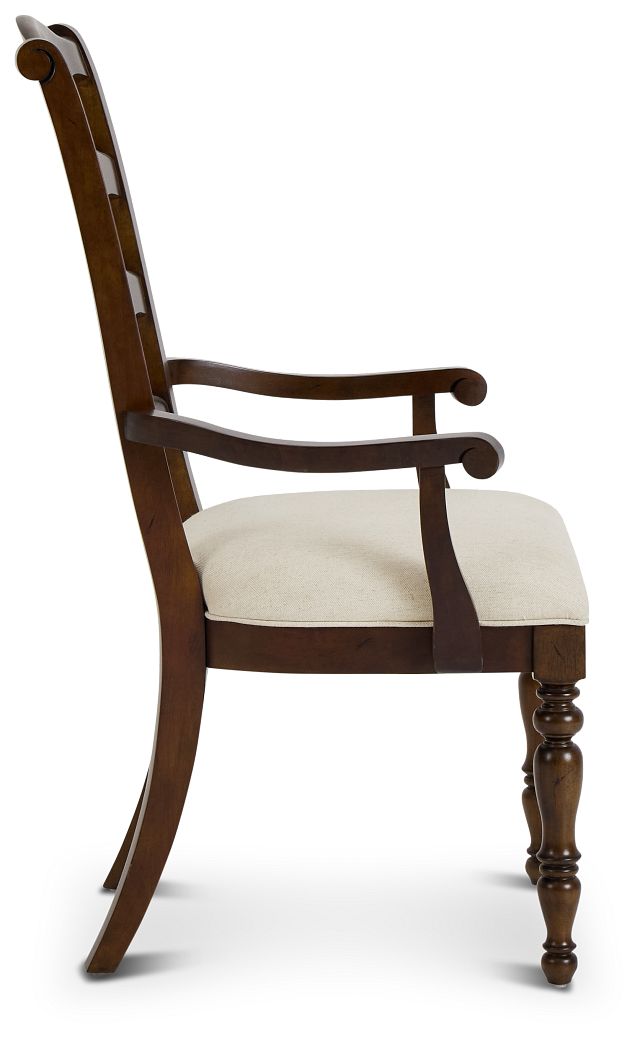 Savannah Dark Tone Upholstered Arm Chair