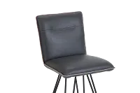 Demi Dark Gray Swivel 30" Upholstered Barstool