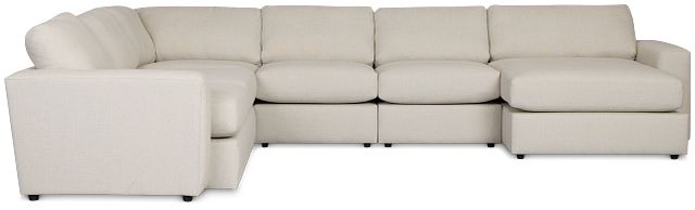 Brantley Light Beige Fabric Large Right Chaise Sectional