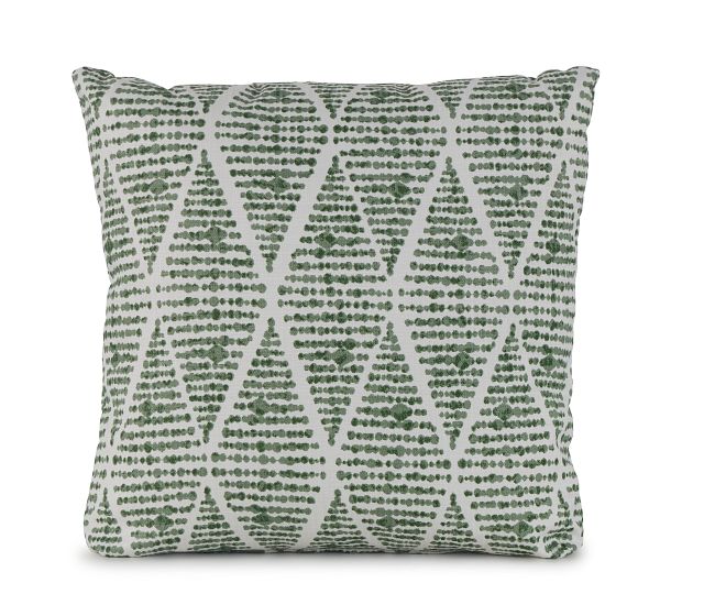 Foster Green 20" Indoor/outdoor Square Accent Pillow