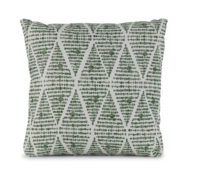 Foster Green 20" Indoor/outdoor Square Accent Pillow
