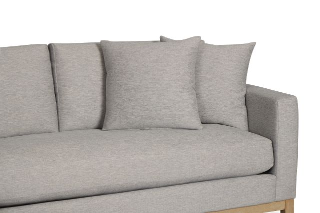 Emma Gray Fabric Left Chaise Sectional