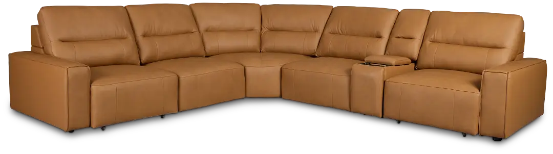 Rudy Brown Lthr/vinyl Medium Dual Power 2 Arm Extension Chaise Sectional Rudy Brown Lthr/vinyl Medium Dual Power 2 Arm Extension Chaise Sectional