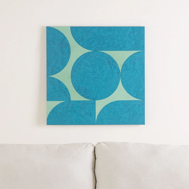 Hinami Blue Canvas Wall Art