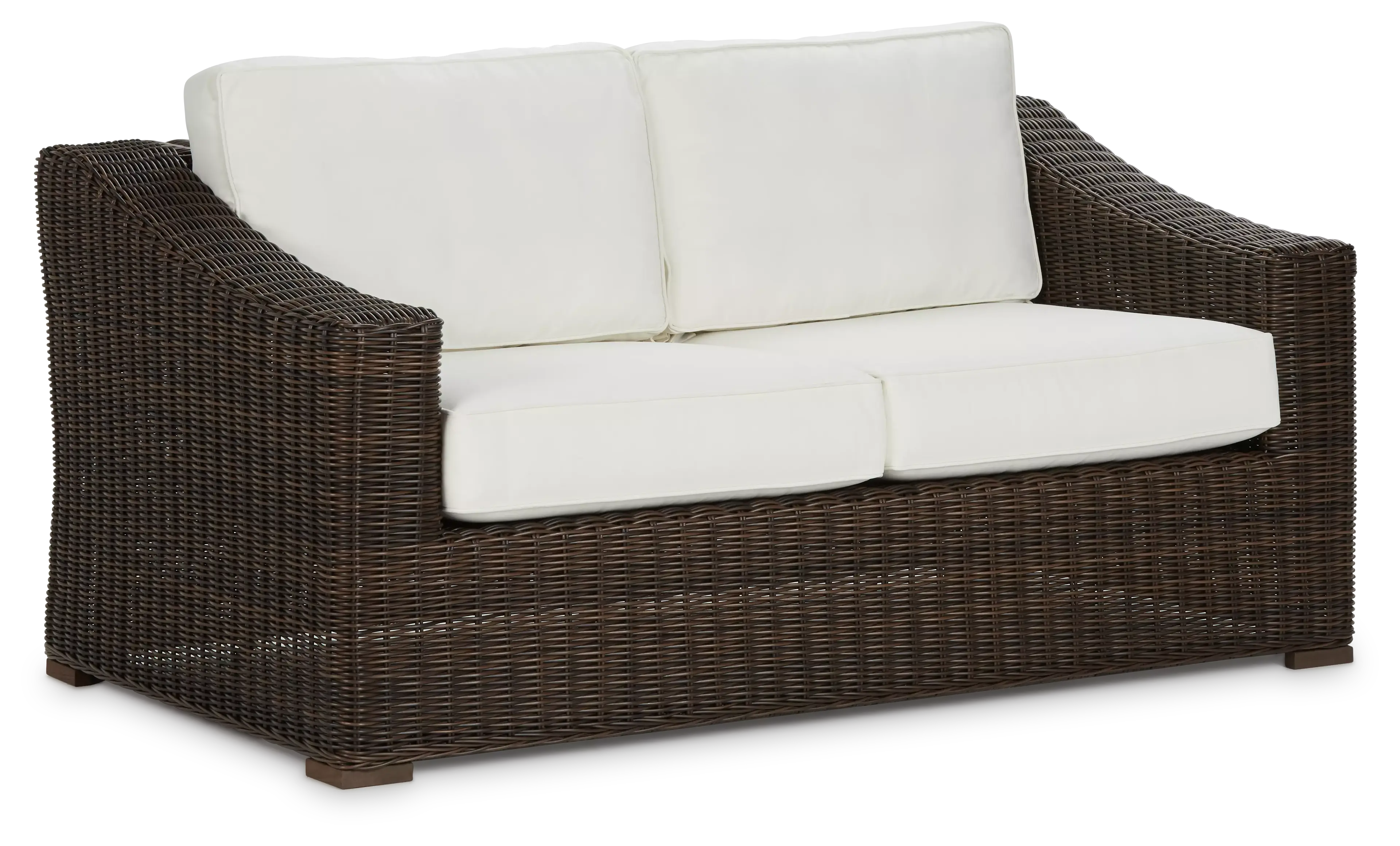 Canyon Dark Brown White Loveseat Canyon Dark Brown White Loveseat