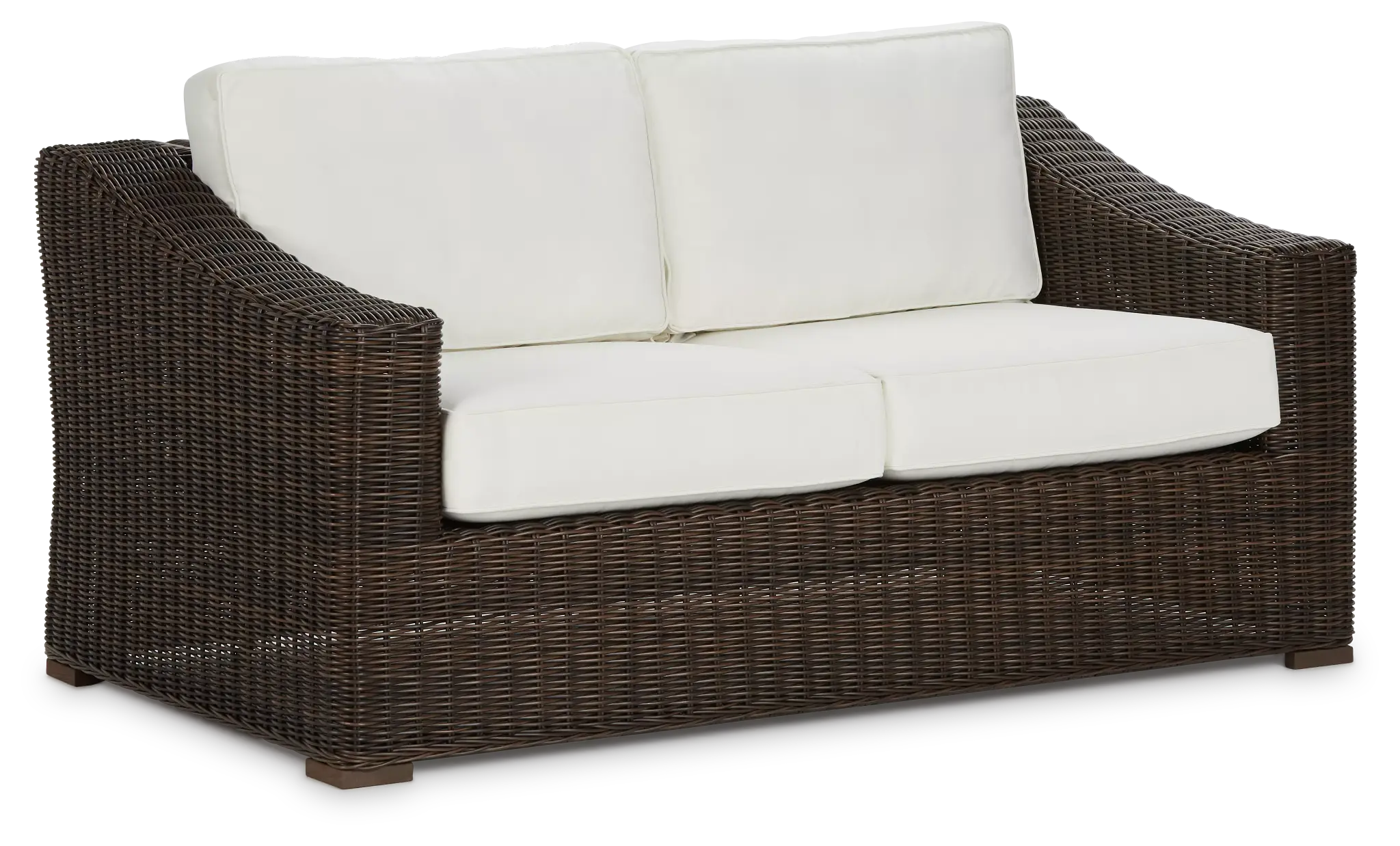 Canyon Dark Brown White Loveseat Canyon Dark Brown White Loveseat