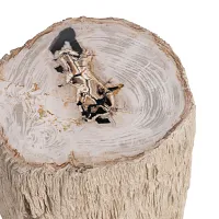 Rockies Beige Wood End Table