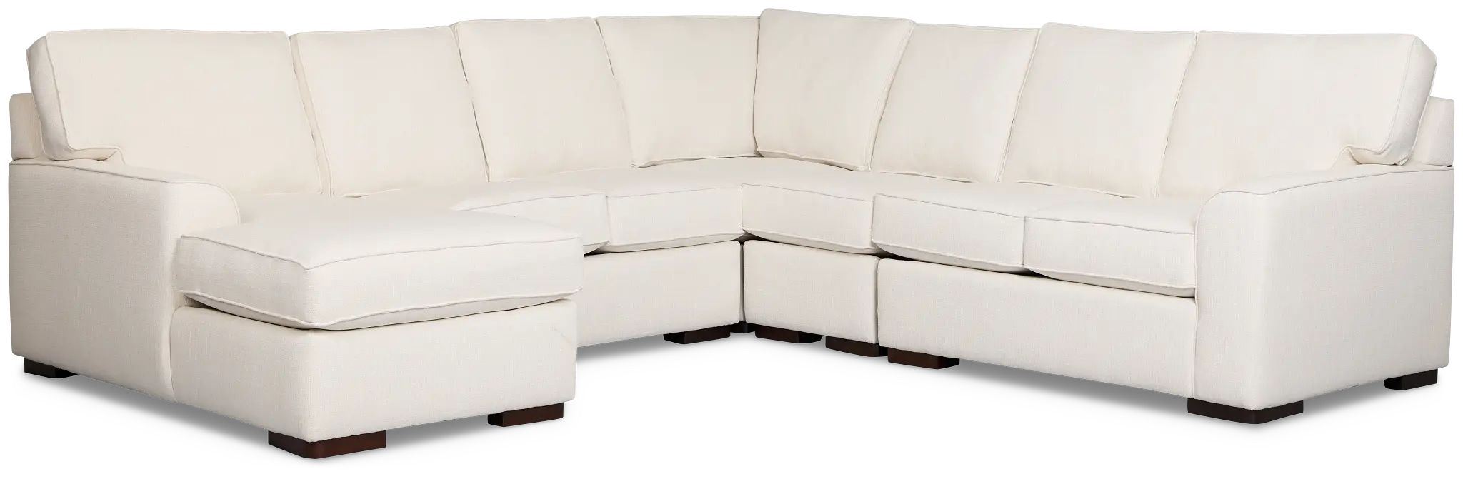 Sinclair Light Beige Fabric Large Left Chaise Sectional Sinclair Light Beige Fabric Large Left Chaise Sectional