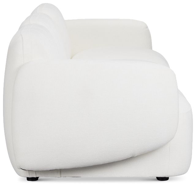 Halsey White Fabric 3-piece Modular Sofa