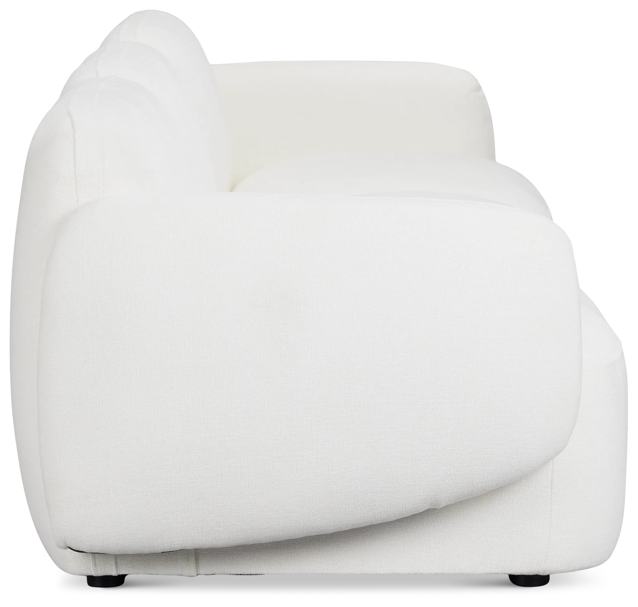 Halsey White Fabric 3-piece Modular Sofa