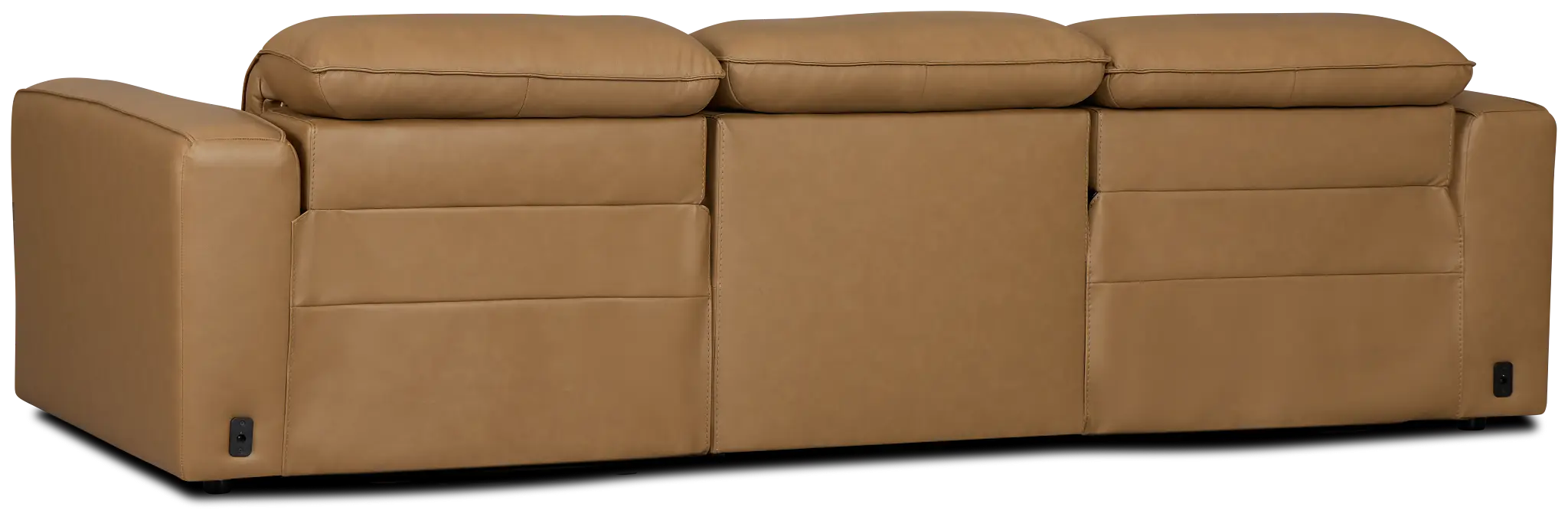 Ryland Brown Lthr/vinyl 3-piece Power Sofa Ryland Brown Lthr/vinyl 3-piece Power Sofa