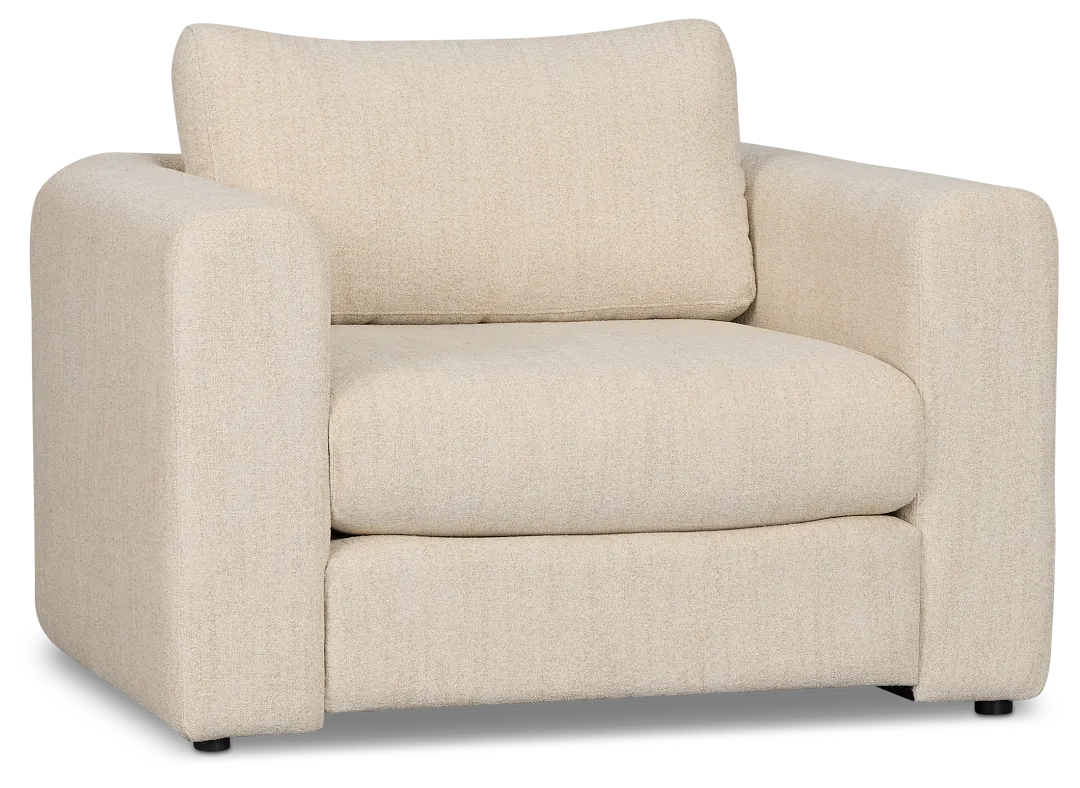Alma Light Beige Fabric Chair