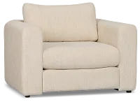 Alma Light Beige Fabric Chair