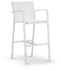 Lisbon White 30" Barstool