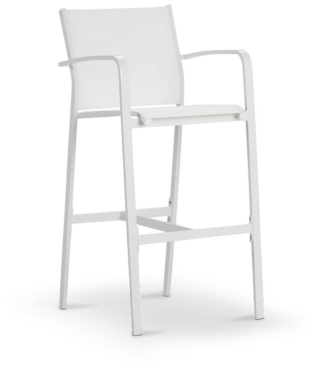 Lisbon White 30" Barstool