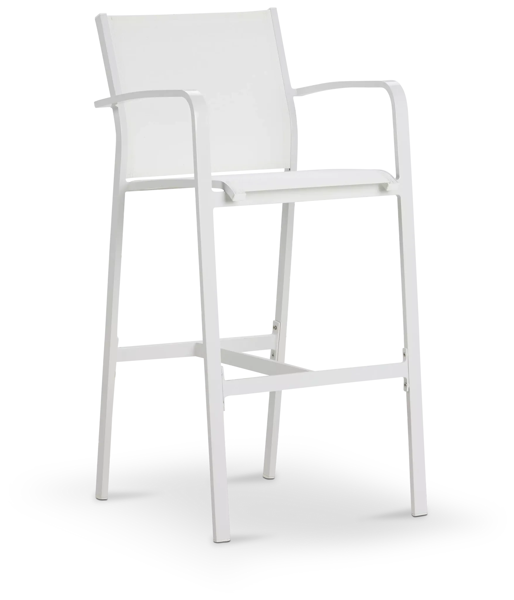 Lisbon White 30" Barstool
