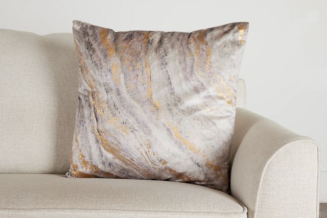 Leiana Gold 22" Accent Pillow