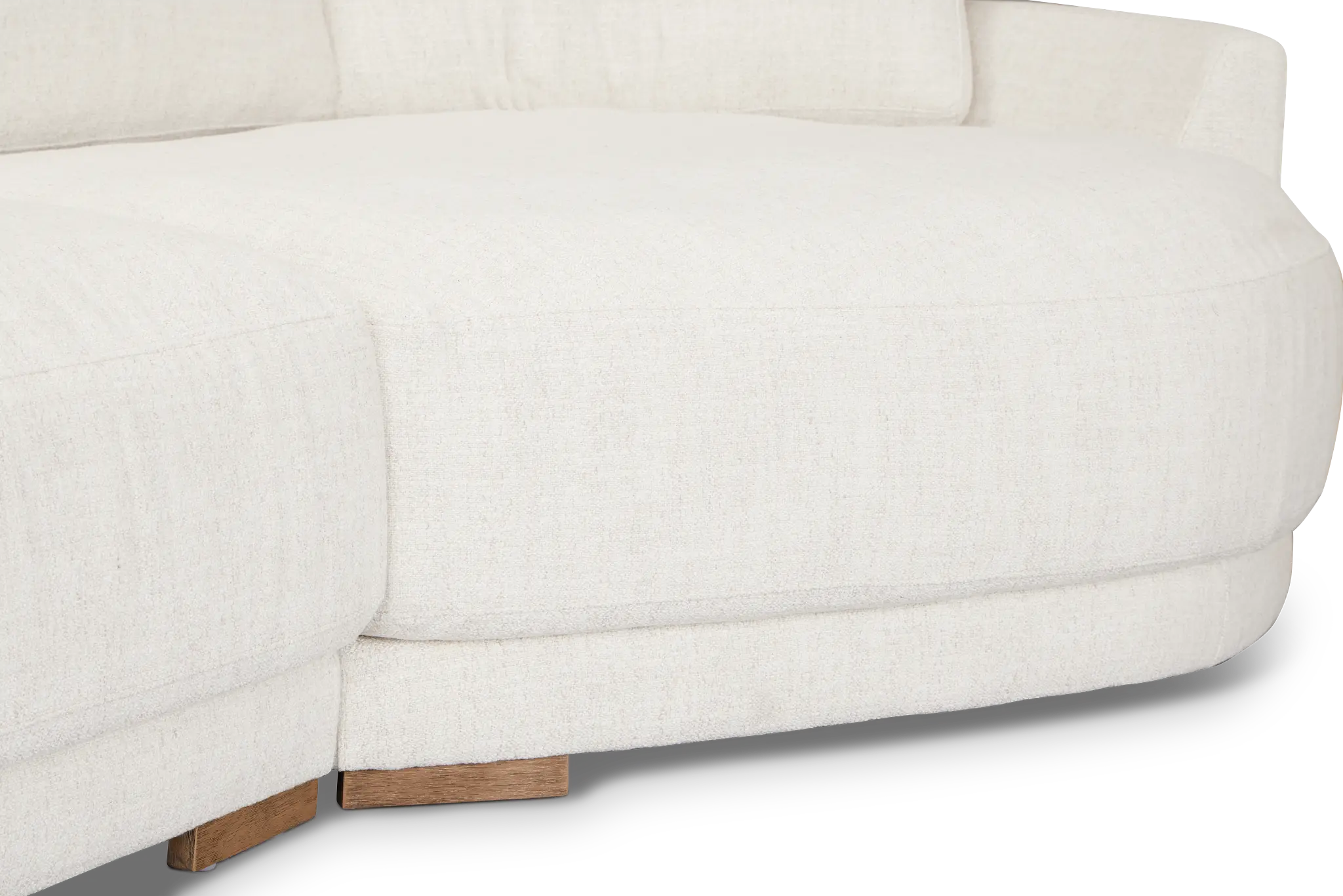 Maeve Light Beige Fabric Dual Cuddler Sectional Maeve Light Beige Fabric Dual Cuddler Sectional
