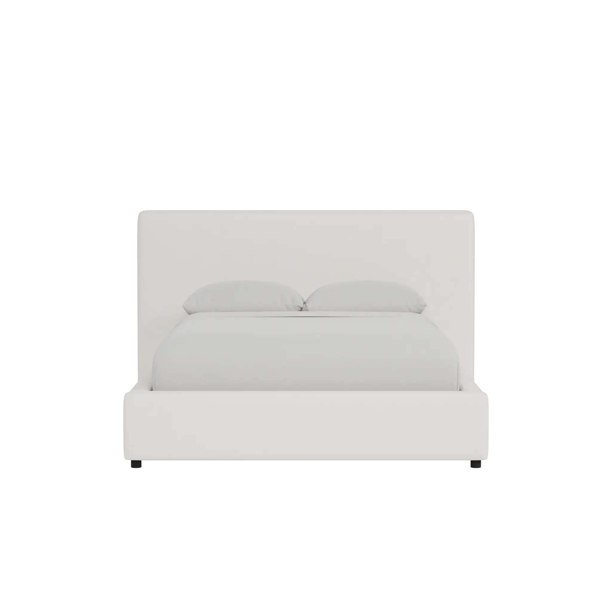 Grayton Gellar White 44" Upholstered Platform Bed Grayton Gellar White 44" Upholstered Platform Bed