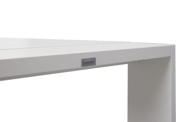 Sunrise White 86" Rectangular Table