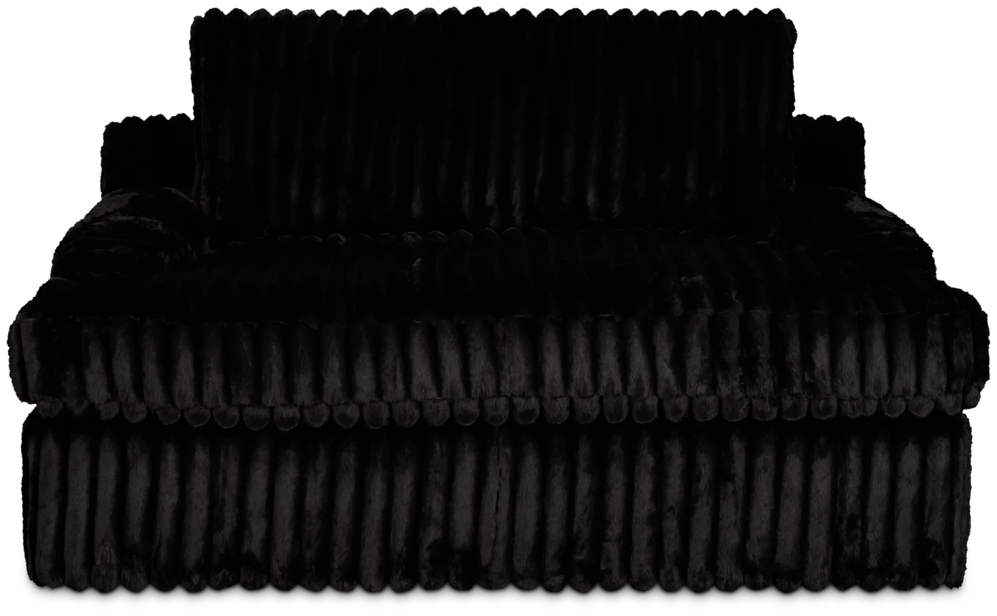 Teddy Black Fabric Chaise Teddy Black Fabric Chaise