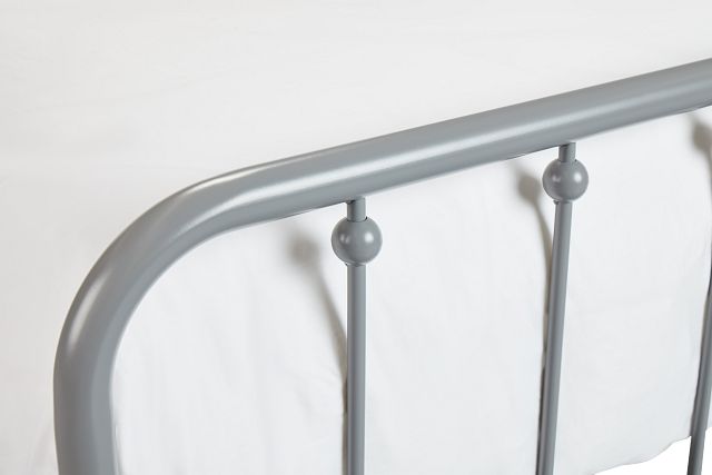 Rory Gray Metal Panel Bed
