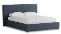 Grayton Maguire Blue 44" Upholstered Platform Bed