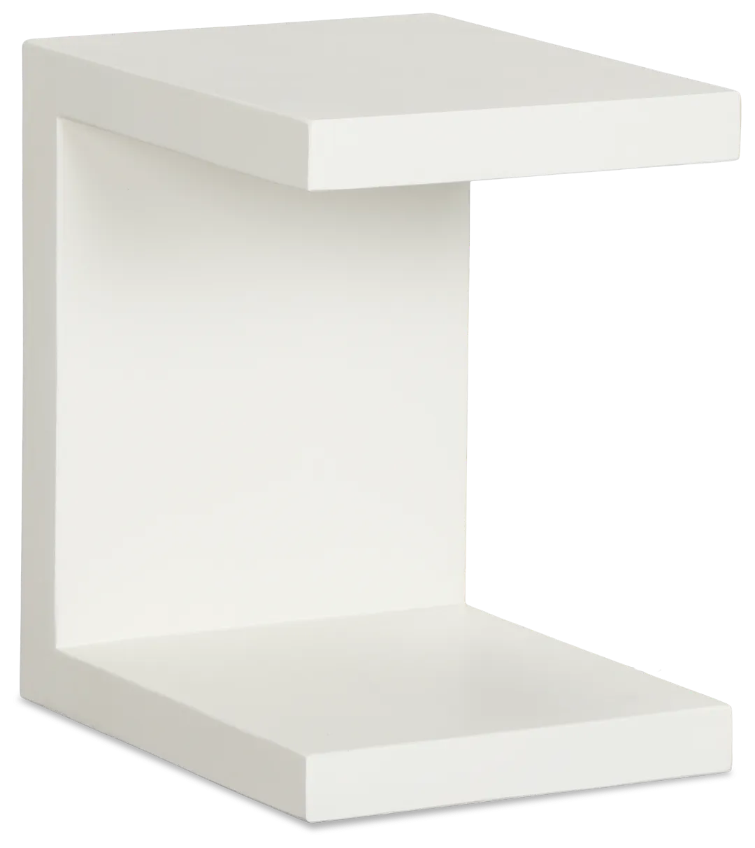 Brio White Square End Table
