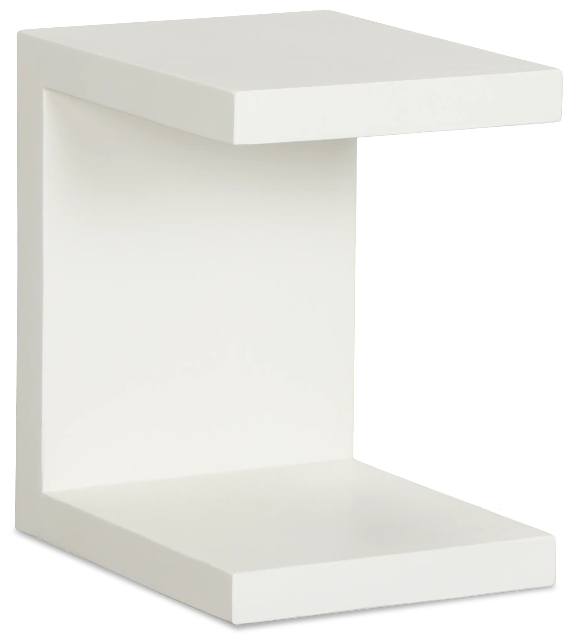 Brio White Square End Table