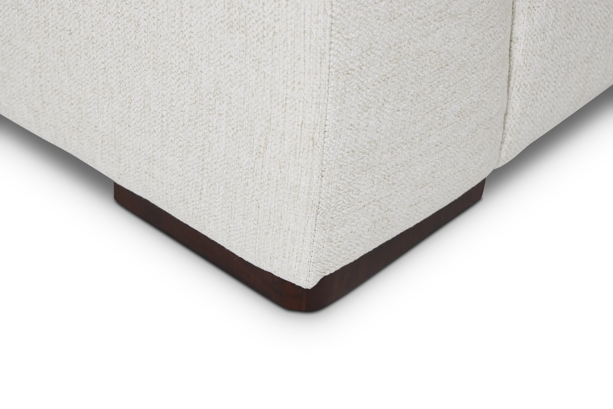 Veronica White Down Large Left Bumper Sectional