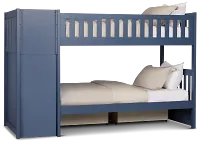 Charleston Dark Blue Step Storage Bunk Bed