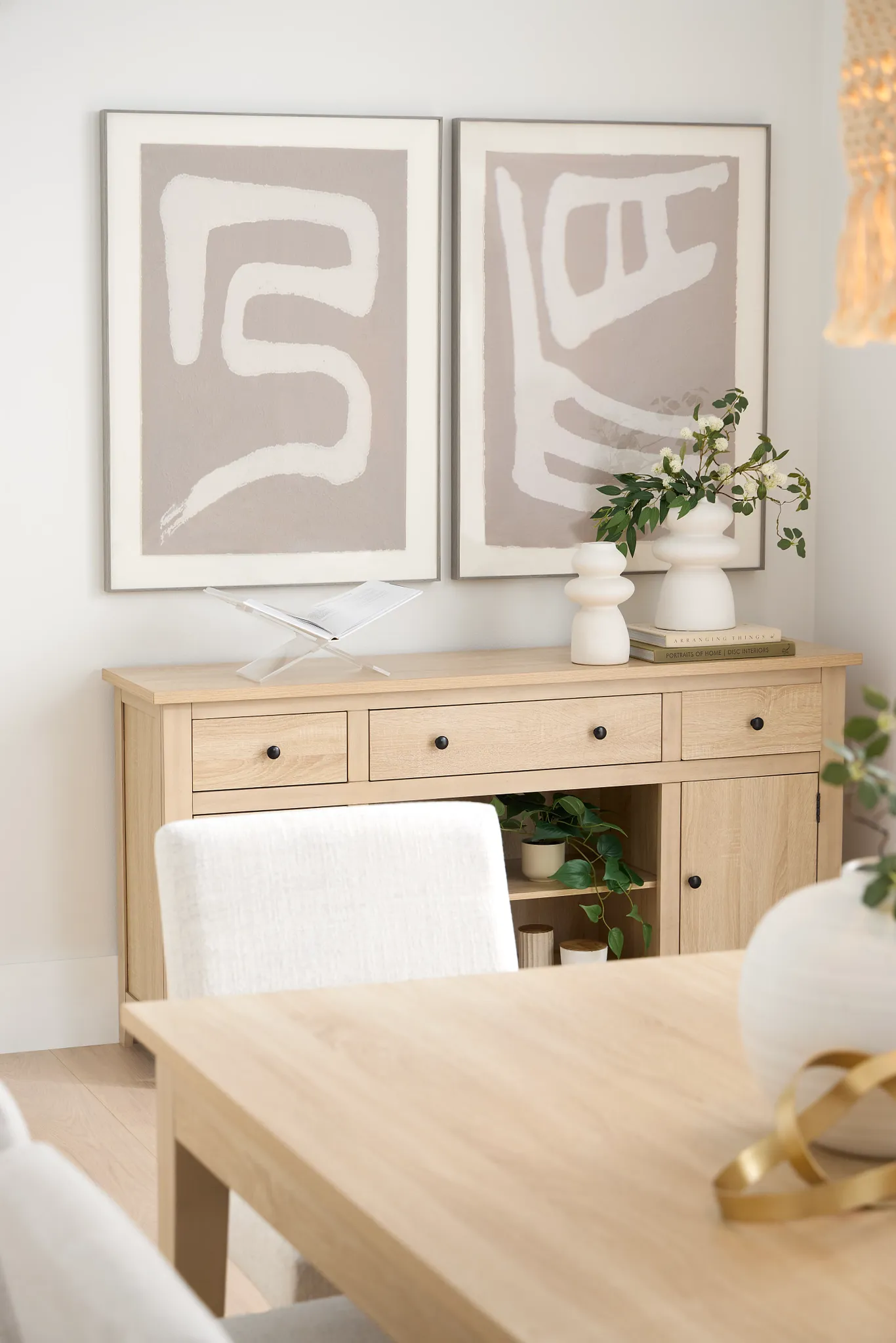 Shaya Khaki Framed Wall Art