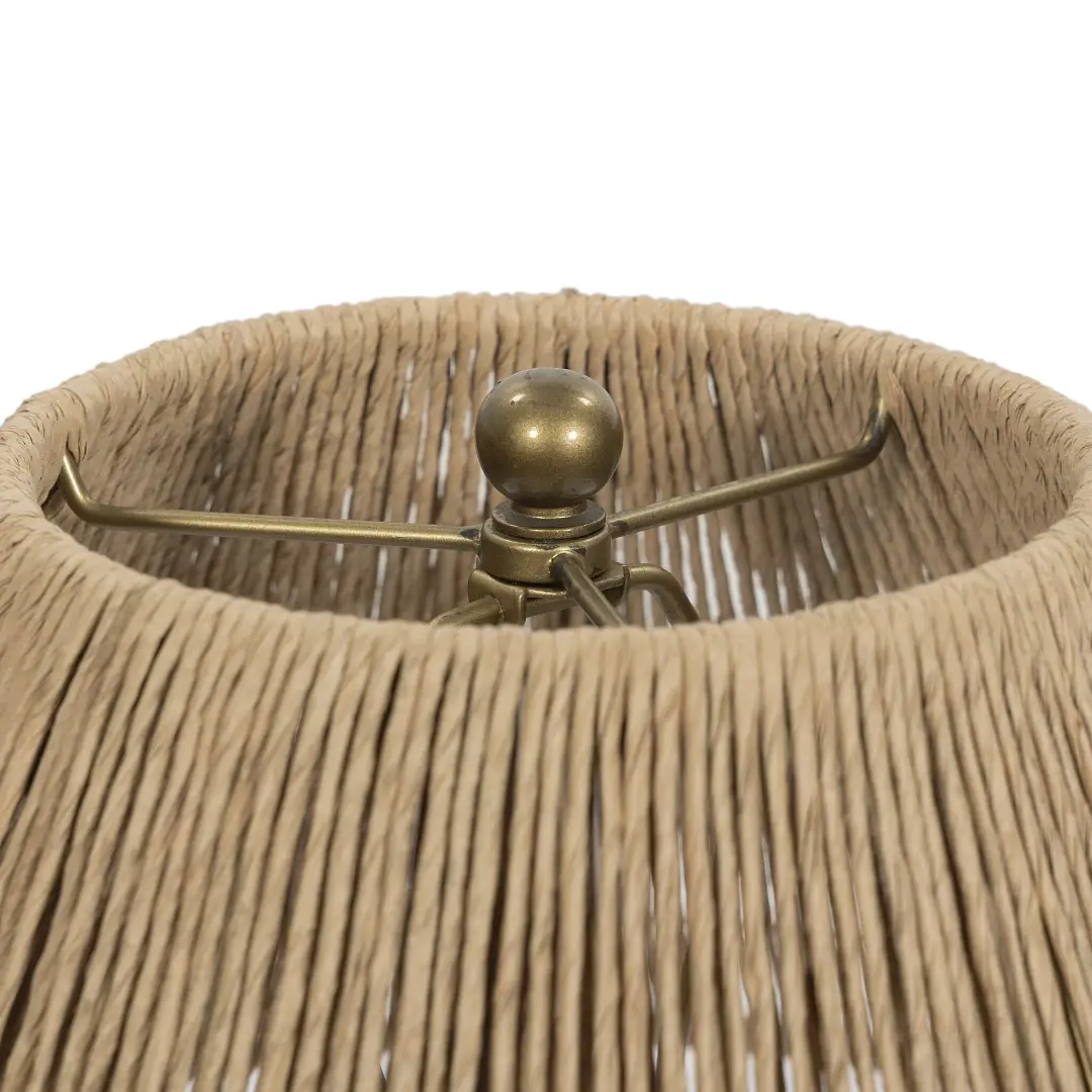 Four Hands Bali Beige Woven Table Lamp Four Hands Bali Beige Woven Table Lamp