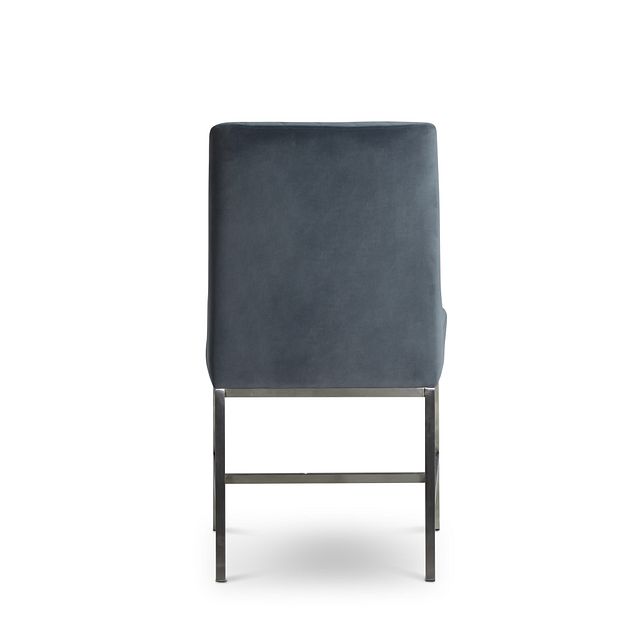 Caspia Light Gray Velvet Upholstered Side Chair