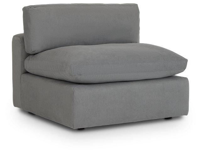 Grant Light Gray Fabric Armless Chair