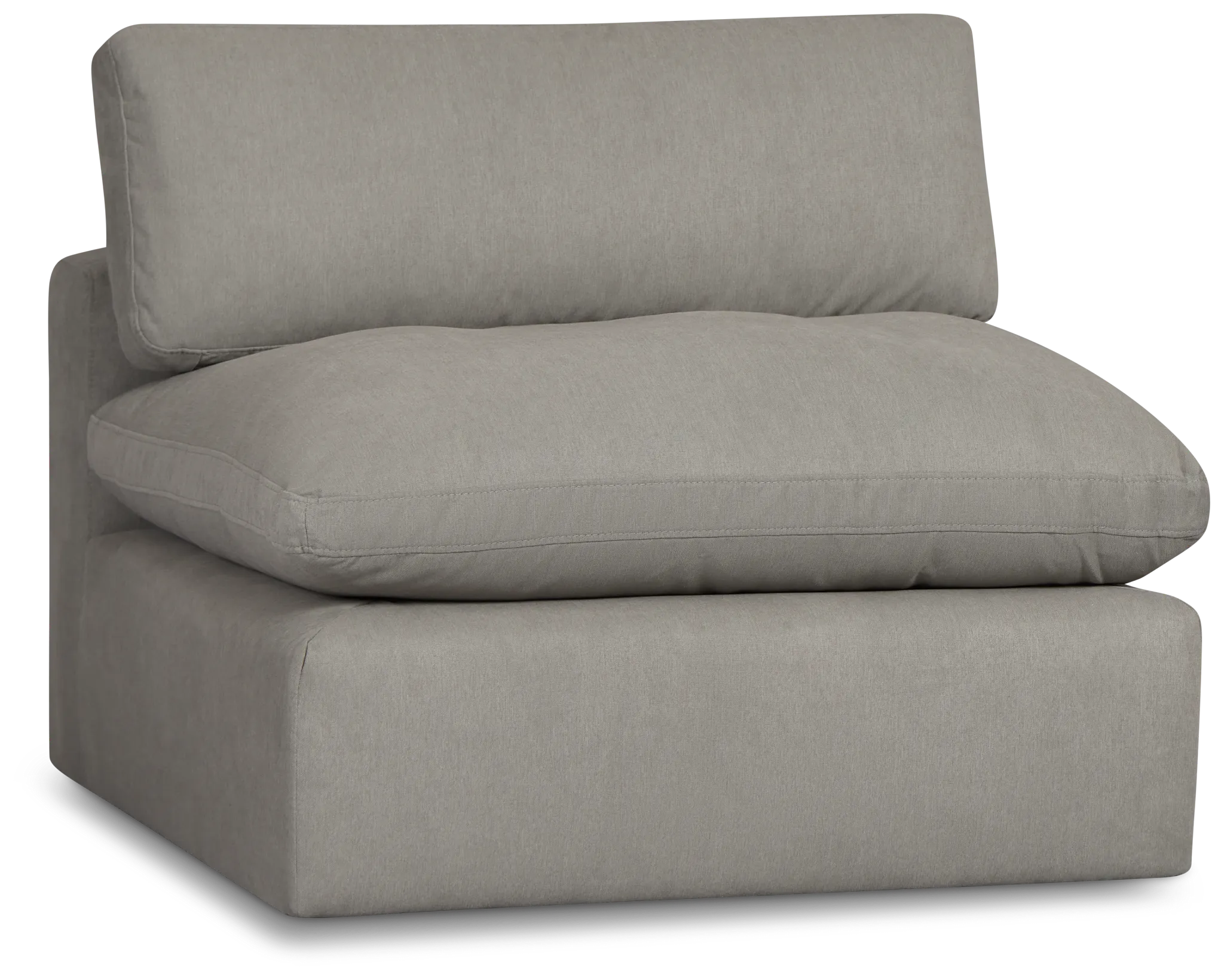 Grant Light Gray Fabric Armless Chair