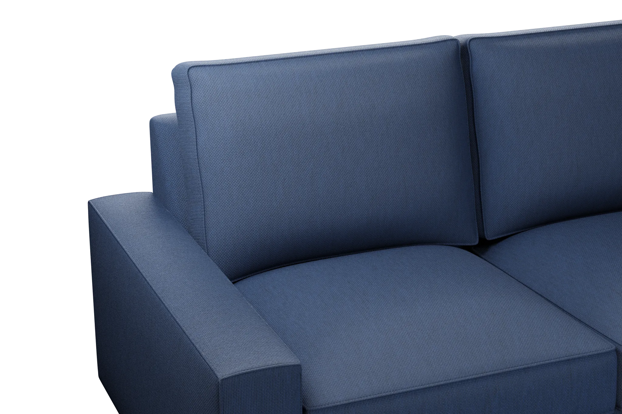 Edgewater Revenue Dark Blue Small Two-arm Sectional