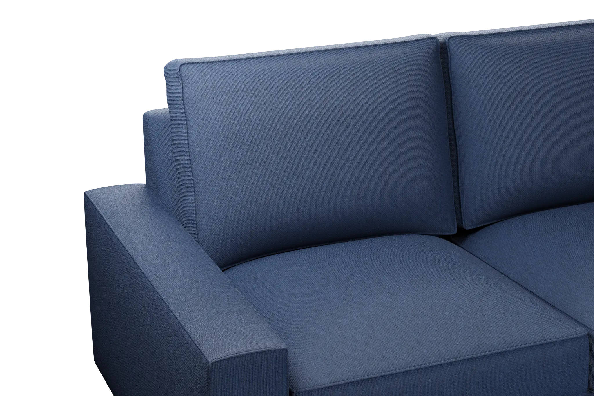 Edgewater Revenue Dark Blue Small Two-arm Sectional Edgewater Revenue Dark Blue Small Two-arm Sectional