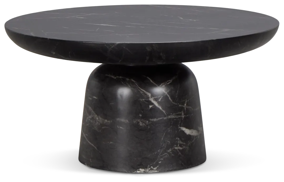 Merrick Black Round Coffee Table