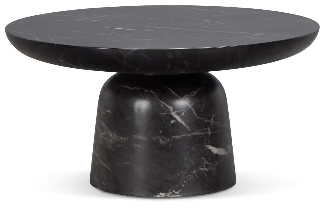 Merrick Black Round Coffee Table Merrick Black Round Coffee Table