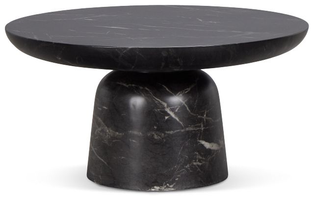 Merrick Black Round Coffee Table