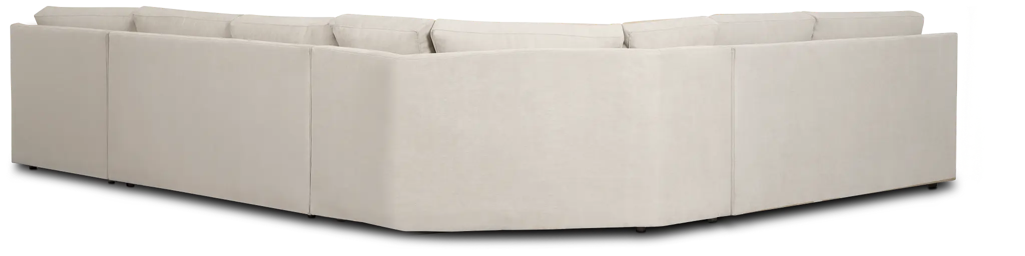 Hudson Gray Fabric Medium Right Chaise Wedge Sectional Hudson Gray Fabric Medium Right Chaise Wedge Sectional