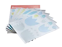 Tulip Light Blue 5 Piece Crib Bedding Set