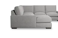Edgewater Victory Gray Medium Left Chaise Sectional