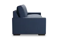 Edgewater Revenue Dark Blue 96" Sofa W/ 3 Cushions