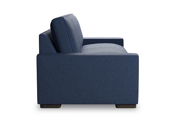 Edgewater Revenue Dark Blue 96" Sofa W/ 3 Cushions