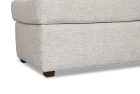 Miller Light Gray Fabric Ottoman