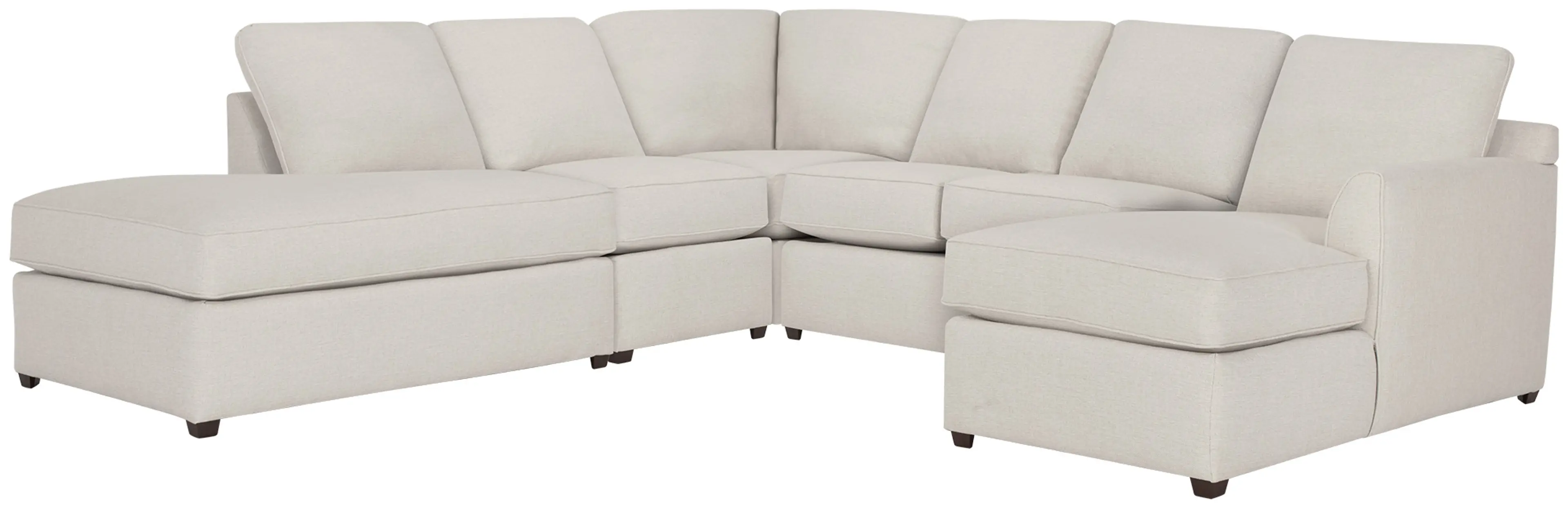 Asheville Light Taupe Fabric Large Left Bumper Sectional Asheville Light Taupe Fabric Large Left Bumper Sectional