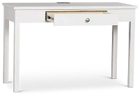Charleston White 1-drawer Desk