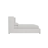 Captiva Lucy Light Beige 48" Upholstered Shelter Bed